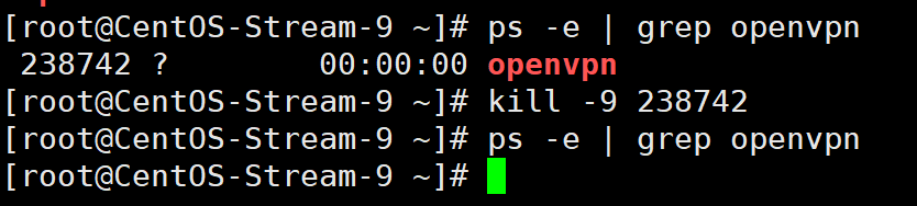 openvpn disconnection